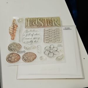 Eastertime CTMH Clear Stamps Set my Acrylix